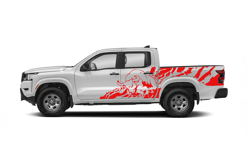 Bull splash side graphics decals for Nissan Frontier