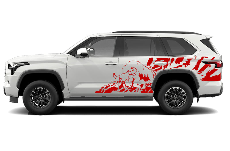 Bull splash side decals graphics compatible with Toyota Sequoia