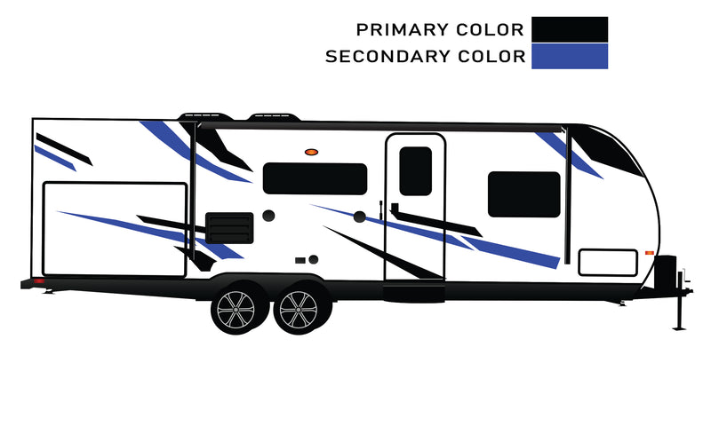 Replacement graphics decals for RVs Travel Trailer (kit RG15000)