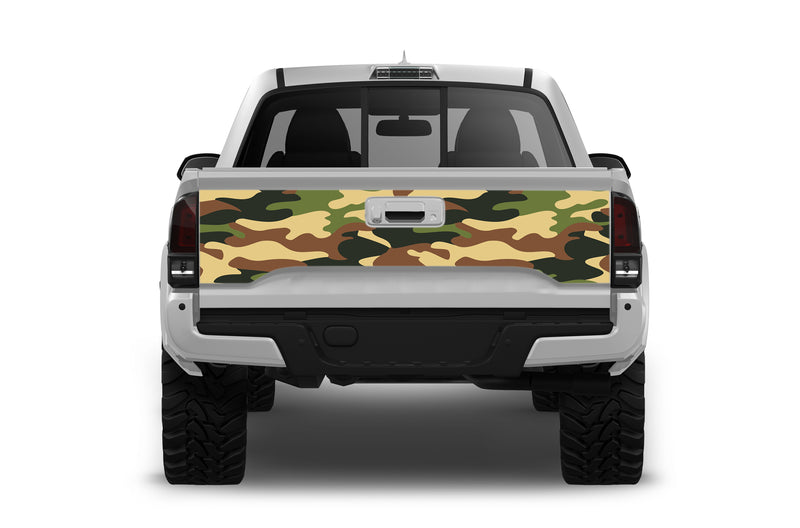 Camo print tailgate graphics decals for Toyota Tacoma
