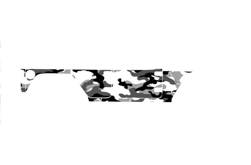 Camo style full side graphics decals for Jeep Wrangler JL