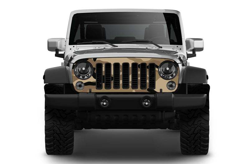 Camouflage print grille graphics decals for Jeep Wrangler JK