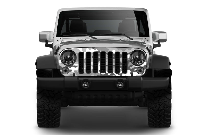 Camouflage print grille graphics decals for Jeep Wrangler JK