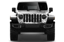 Camouflage print grille graphics decals compatible with Wrangler JL