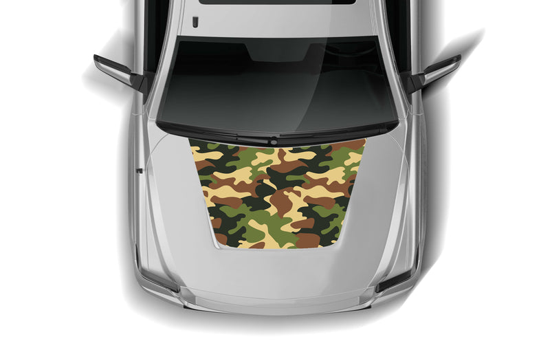 Camouflage hood graphics decals for Toyota Tundra 2007-2021