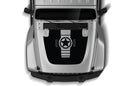 Center star style graphics hood decals for Jeep Gladiator JT