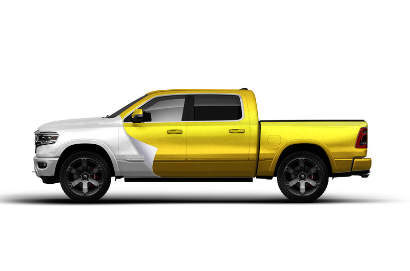 Chrome Gloss Gold vinyl wrap for Dodge Ram