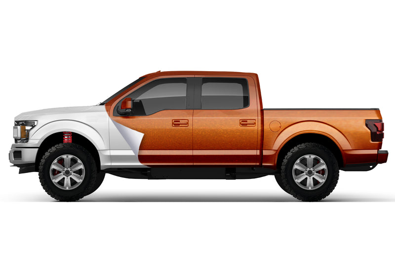 Chrome Gloss Orange vinyl wrap for Ford F150