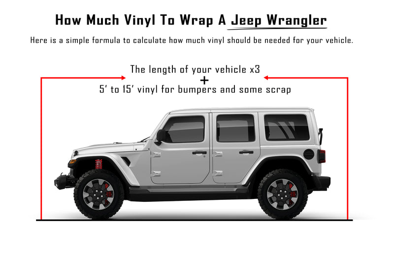 Chrome gloss orange vinyl wrap for Jeep Wrangler