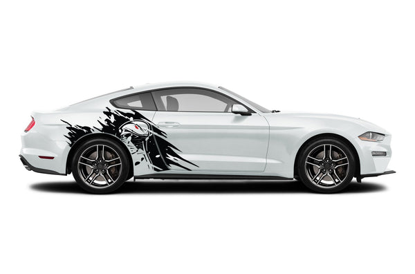 Cobra head side graphics decals for Ford Mustang