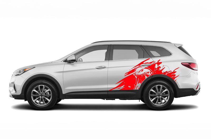 Cobra head graphics decals for Hyundai Santa Fe 2019-2023