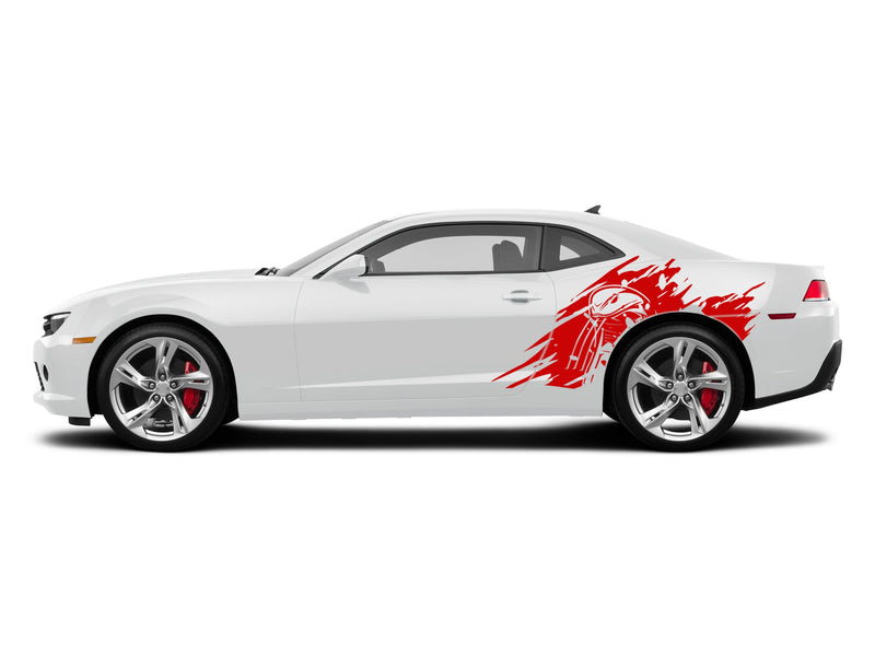 Cobra head side graphics decals for Chevrolet Camaro 2010-2015