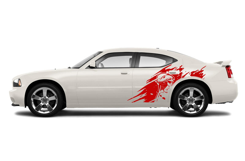 Cobra head side graphics decals for Dodge Charger 2006-2010