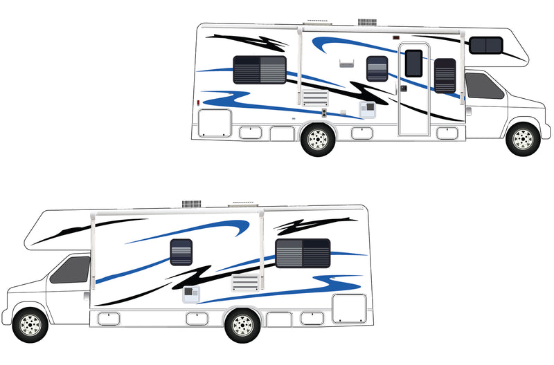 Replacement graphics decals for RVs Motorhome Class C (kit RG15008)