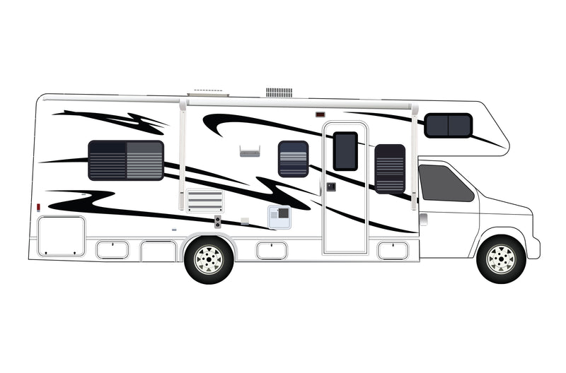 Replacement graphics decals for RVs Motorhome Class C (kit RG15008)