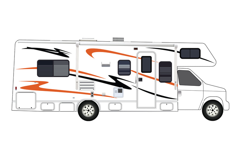 Replacement graphics decals for RVs Motorhome Class C (kit RG15008)