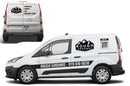 Custom Business Signs with Logo & Vinyl Lettering Decals for Ford Transit Connect