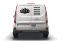 Custom Business Signs, Vinyl Lettering Decals for Ford Transit Connect