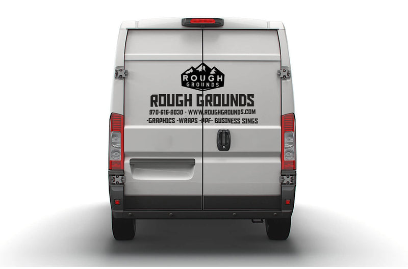 Custom Business Signs with Logo & Vinyl Lettering Decals for Dodge Ram ProMaster