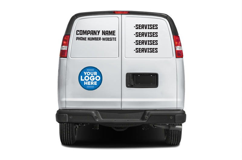 Custom Business Signs & Vinyl Lettering Decals for GMC Savana