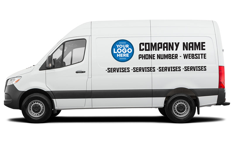 Custom Business Signs & Vinyl Lettering Decals for Mercedes Sprinter