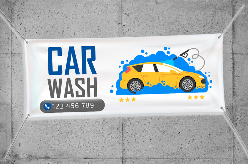 Custom Car Wash Banner