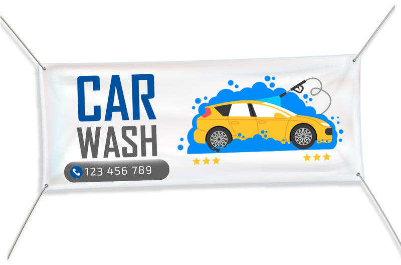 Custom Car Wash Banner