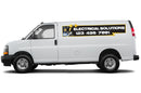 Custom Electrician Sign for Chevrolet Express Van - Personalized Business Name & Phone Number