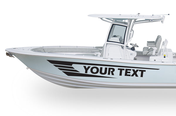 Custom Boat Name Decals & Graphics Kit – RG25011