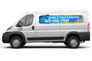 Custom Painter Sign for Ram ProMaster, Business Name, Phone Number