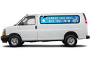 Custom Plumber Sign for Chevrolet Express – Business Name & Phone Number