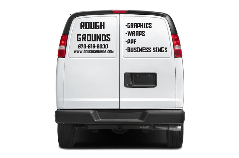 Custom Vinyl Lettering Decals for Chevrolet Express