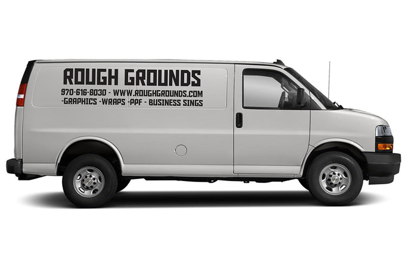 Custom Vinyl Lettering Decals for Chevrolet Express