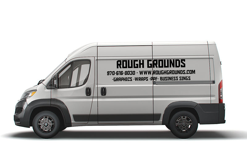 Custom Vinyl Lettering Decals for Dodge Ram ProMaster