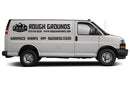Custom Business Signs with Logo & Vinyl Lettering Decals for Chevrolet Express