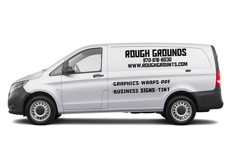 Custom Vinyl Lettering Decals for Mercedes-Benz Metris