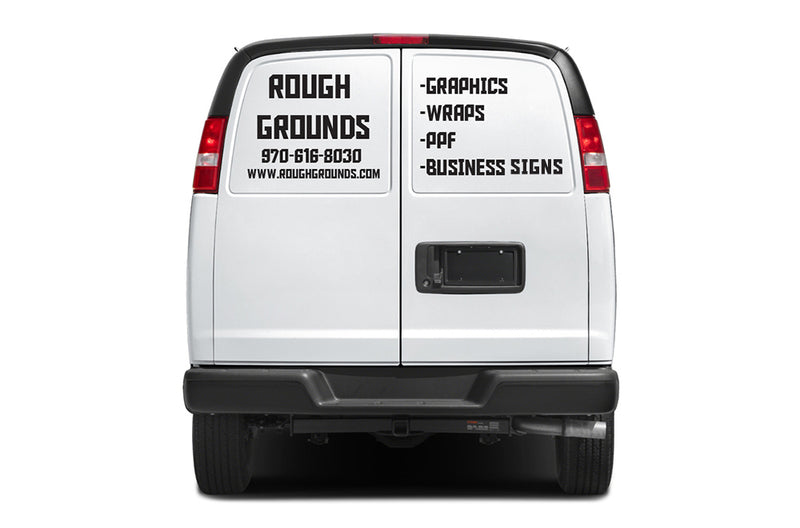 Custom Vinyl Lettering Decals for Chevrolet Express