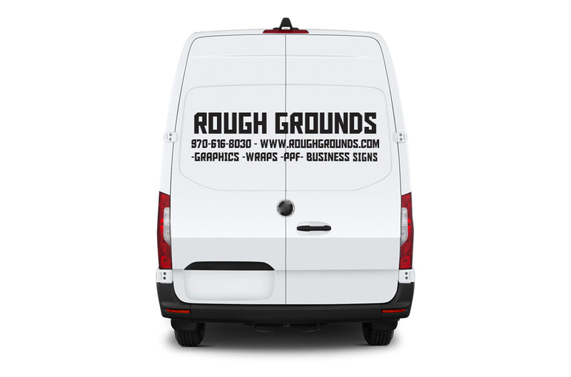 Custom Vinyl Lettering Decals for Mercedes Sprinter