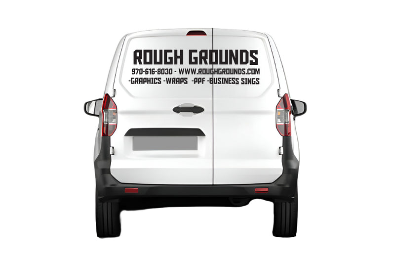 Custom Vinyl Lettering Decals for Ford Transit