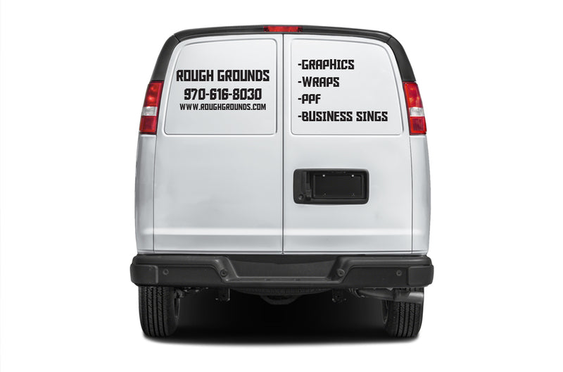 Custom Vinyl Lettering Decals for GMC Savana