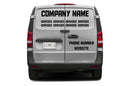 Custom Vinyl Lettering Decals for Mercedes-Benz Metris