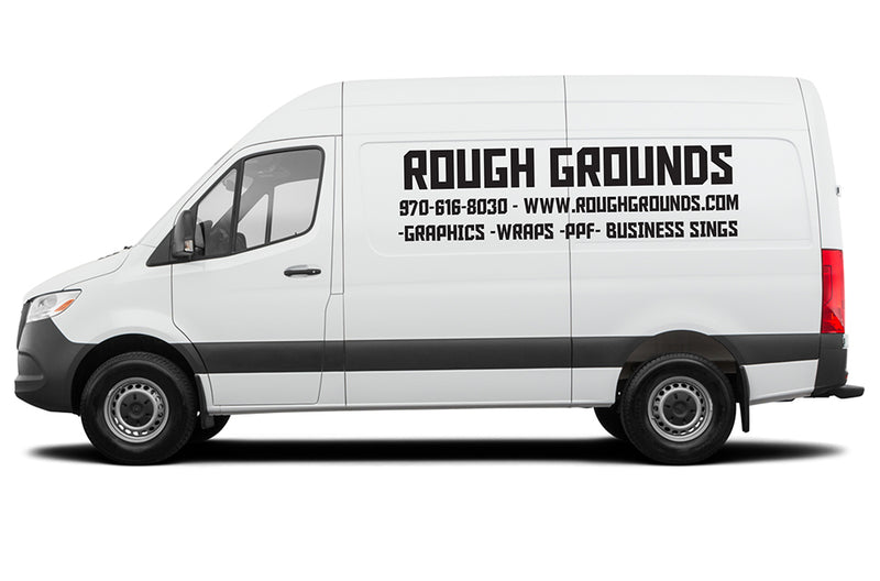 Custom Vinyl Lettering Decals for Mercedes Sprinter