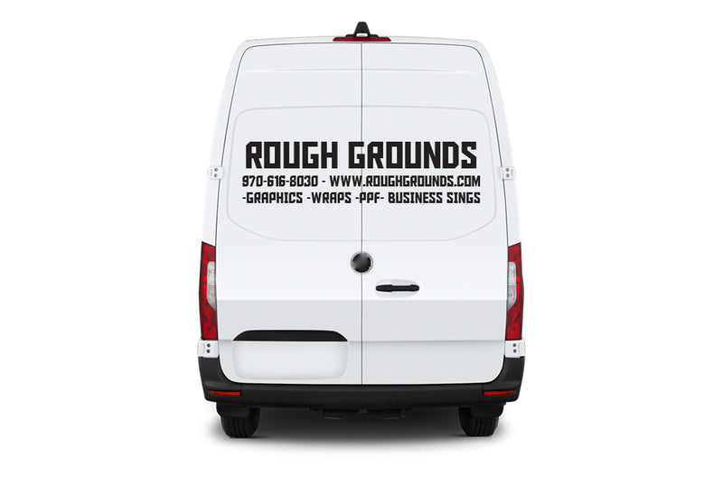 Custom Vinyl Lettering Decals for Mercedes Sprinter