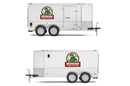 Custom business logo decals for enclosed trailer