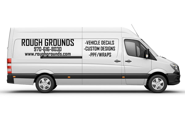 Custom business van signs, decals, and lettering for large vans