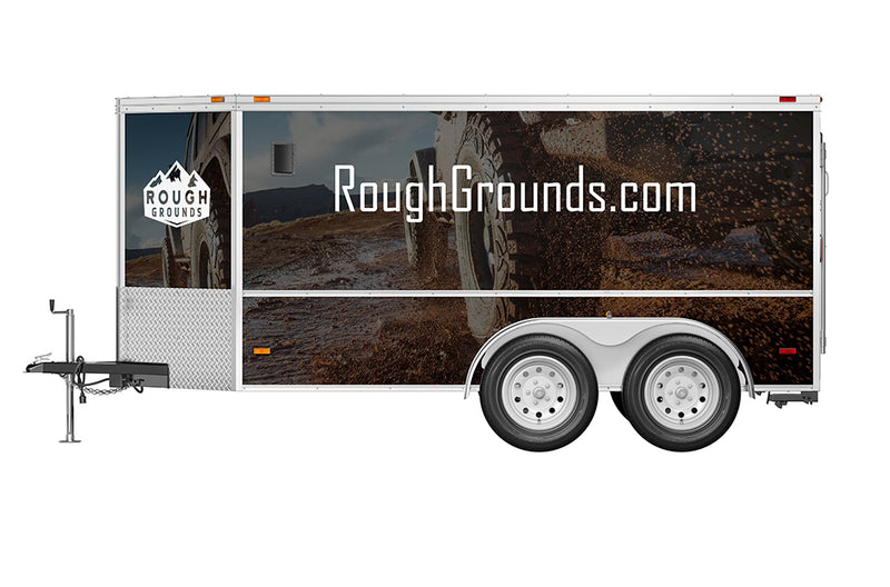 Custom business wrap graphics for Enclosed Trailer (3-Sided Wraps)