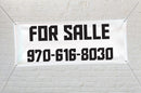 Custom for sale banner with phone number