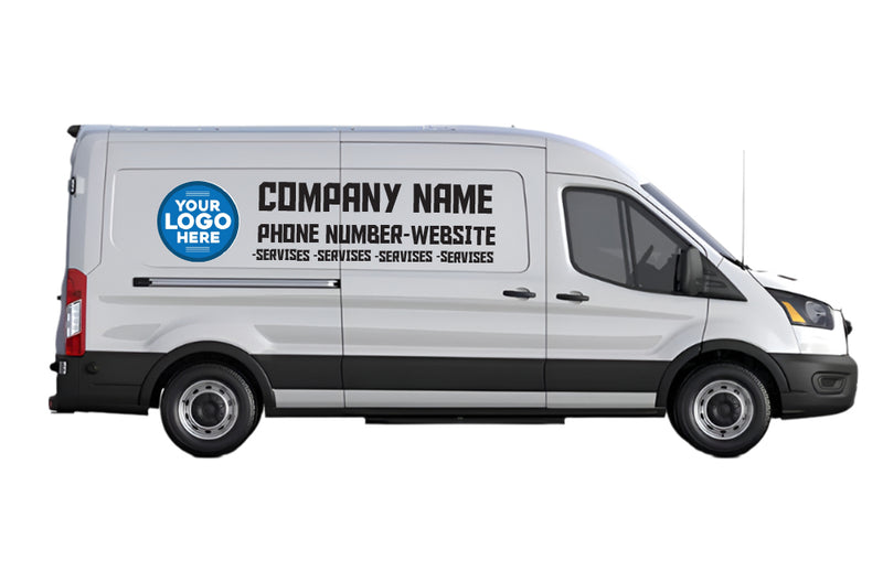 Custom Business Signs & Vinyl Lettering Decals for Ford Transit