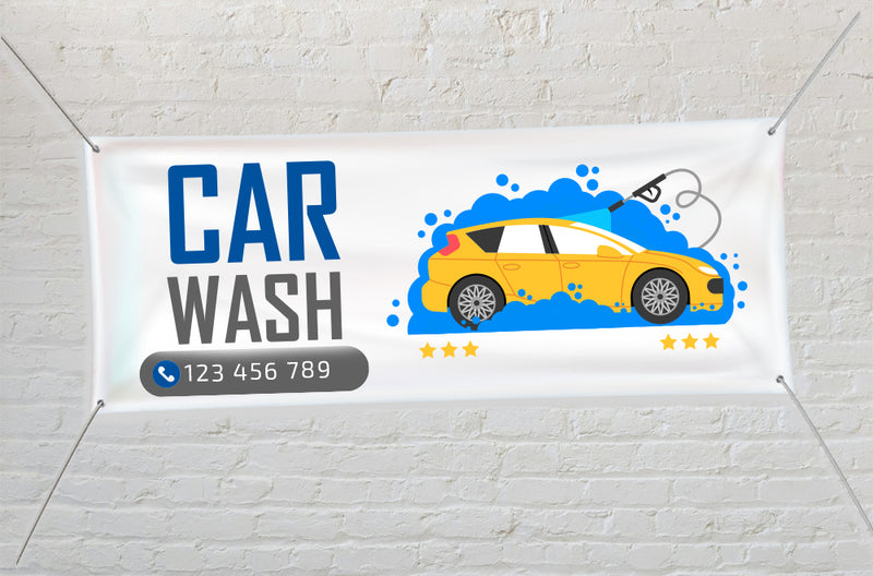 Custom Car Wash Banner