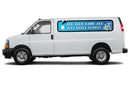Custom Plumber Sign for Chevrolet Express – Business Name & Phone Number